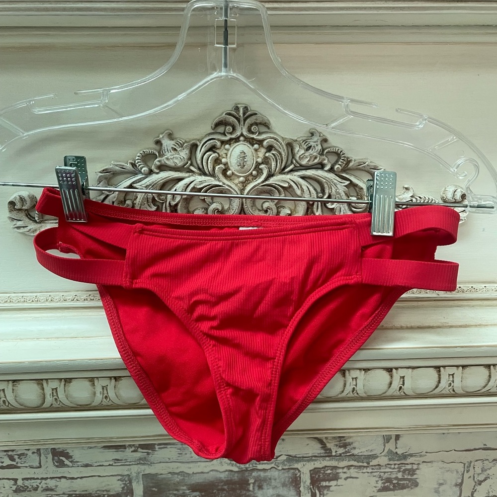 Red bikini bottoms